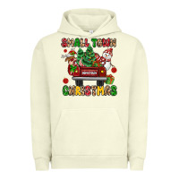 Pigment Pistachio Christmas Santa and reindeer truck Urban Hoodie - MaliasSmallBusiness