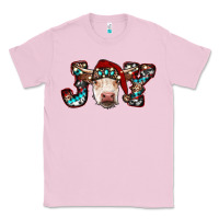 Bubblegum Pink christmas joy cow Classic Tee - RanaPortraitStore