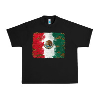Black Mexican Flag With Leopard Urban Heavy Tee - RanaPortraitStore