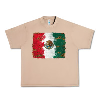 Burro Mexican Flag With Leopard Urban Heavy Tee - RanaPortraitStore