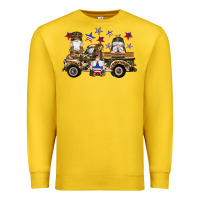 Lemon camouflage gnomes american flag star truck Premium Sweatshirt - Artiststas
