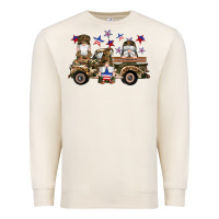 Sandshell camouflage gnomes american flag star truck Premium Sweatshirt - Artiststas