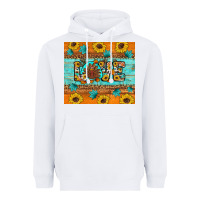 White Sunflower Leopard Thanksgiving Love Heavyweight Hoodie - Artiststas