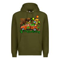 Army Green st patricks day loads of truck Premium Hoodie - AdoDesignShop