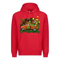 Red st patricks day loads of truck Premium Hoodie - AdoDesignShop