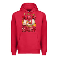 Cardinal i like my books extra spicy Premium Hoodie - MaliasSmallBusiness