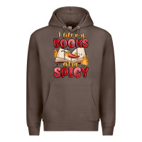 Coffee i like my books extra spicy Premium Hoodie - MaliasSmallBusiness