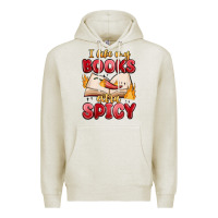Oatmeal Heather i like my books extra spicy Premium Hoodie - MaliasSmallBusiness
