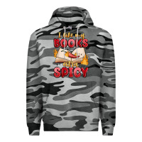 Slate Camo i like my books extra spicy Premium Hoodie - MaliasSmallBusiness
