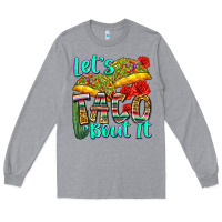 Heather Grey let's taco bout it Long Sleeve Tee - Zillion Design Studio