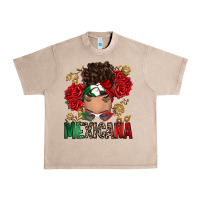 French Oak Mexicana Latina messy bun Urban Heavy Tee - RanaPortraitStore
