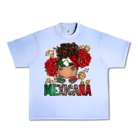 Grape Ice Mexicana Latina messy bun Urban Heavy Tee - RanaPortraitStore