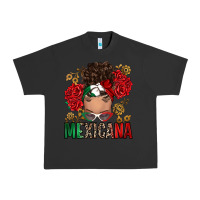 Pigment Black Mexicana Latina messy bun Urban Heavy Tee - RanaPortraitStore