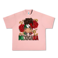 Salmon Mexicana Latina messy bun Urban Heavy Tee - RanaPortraitStore