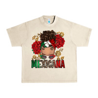 Sandshell Mexicana Latina messy bun Urban Heavy Tee - RanaPortraitStore
