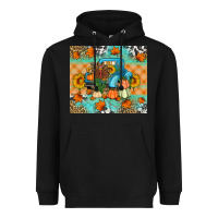 Black Thanksgiving Truck With Turkey Heavyweight Hoodie - Artiststas