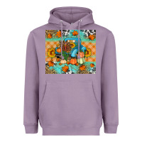 Lavender Thanksgiving Truck With Turkey Heavyweight Hoodie - Artiststas