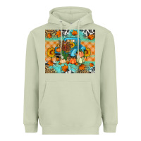 Matcha Thanksgiving Truck With Turkey Heavyweight Hoodie - Artiststas