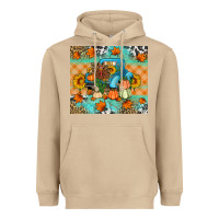Mushroom Thanksgiving Truck With Turkey Heavyweight Hoodie - Artiststas