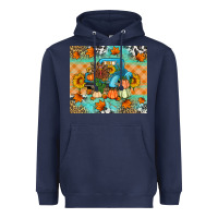 Navy Thanksgiving Truck With Turkey Heavyweight Hoodie - Artiststas