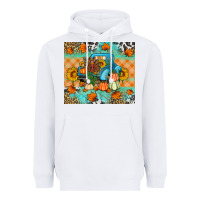 White Thanksgiving Truck With Turkey Heavyweight Hoodie - Artiststas
