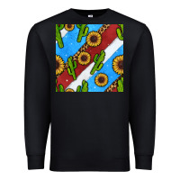Black western 4th of july seamless pattern Premium Sweatshirt - BundleAndBundleShop