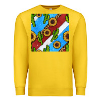 Lemon western 4th of july seamless pattern Premium Sweatshirt - BundleAndBundleShop