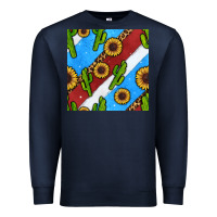 Navy western 4th of july seamless pattern Premium Sweatshirt - BundleAndBundleShop