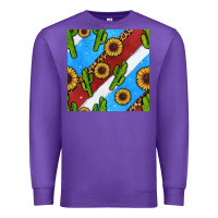 Purple western 4th of july seamless pattern Premium Sweatshirt - BundleAndBundleShop
