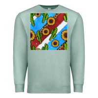 Seafoam western 4th of july seamless pattern Premium Sweatshirt - BundleAndBundleShop