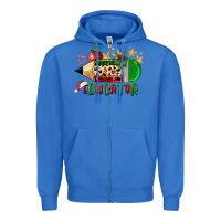 True Royal christmas educator pencil Zipper Hoodie - FaDigitalArtStudio
