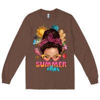 Chestnut summer vibes messy bun tbw Long Sleeve Tee - texasbilliewilder