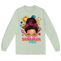 Matcha summer vibes messy bun tbw Long Sleeve Tee - texasbilliewilder