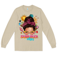Mushroom summer vibes messy bun tbw Long Sleeve Tee - texasbilliewilder
