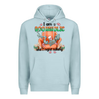 Blue Mist bookaholic Premium Hoodie - MaliasSmallBusiness