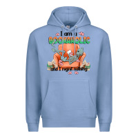 Colony Blue bookaholic Premium Hoodie - MaliasSmallBusiness