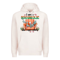 Pale Pink bookaholic Premium Hoodie - MaliasSmallBusiness