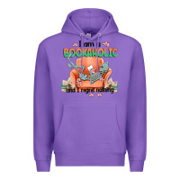 Purple bookaholic Premium Hoodie - MaliasSmallBusiness