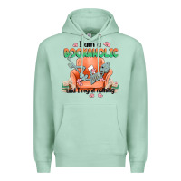 Seafoam bookaholic Premium Hoodie - MaliasSmallBusiness