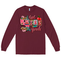 Burgundy little miss 5 th grade Long Sleeve Tee - AdoDesignShop