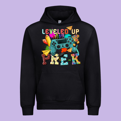 Leveled Up Pre K Urban Hoodie Designed By Nancycooperartshop