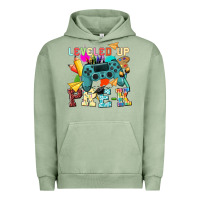 Pigment Oil Green leveled up pre k Urban Hoodie - NancyCooperArtShop