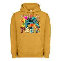 Pigment Peanut Butter leveled up pre k Urban Hoodie - NancyCooperArtShop