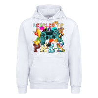 White leveled up pre k Urban Hoodie - NancyCooperArtShop