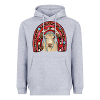 Heather Grey valentines charolais  rainbow Heavyweight Hoodie - JahusDesignShop
