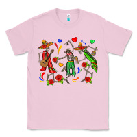 Bubblegum Pink mexican skeletons Classic Tee - Zillion Design Studio
