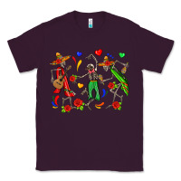 Plum mexican skeletons Classic Tee - Zillion Design Studio