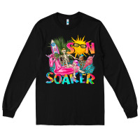 Black sun soaker Long Sleeve Tee - texasbilliewilder