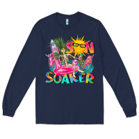 Navy sun soaker Long Sleeve Tee - texasbilliewilder