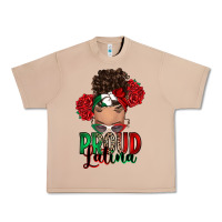 Burro Proud Latina messy bun Urban Heavy Tee - RanaPortraitStore